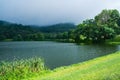 Fog Over Abbott Lake at the Peaks of Otter Royalty Free Stock Photo