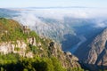 Fog over river Royalty Free Stock Photo