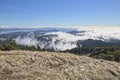 Fog over the San Francisco Bay Area Royalty Free Stock Photo