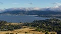 Fog over Sausalito in California