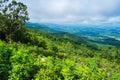 Fog Over Shenandoah Valley from the Blue Ridge Mountains Royalty Free Stock Photo