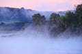 Fog over Truman Lake Royalty Free Stock Photo