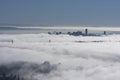 Fog over Vancouver city Royalty Free Stock Photo