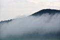 The Fog after rain, mountains Royalty Free Stock Photo