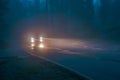 Fog in Road in Himalayas Royalty Free Stock Photo