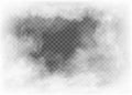 Fog and smoke isolated on transparent