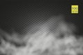 Fog or smoke transparent special effect. White vector cloudiness, mist or smog background. Vector Royalty Free Stock Photo