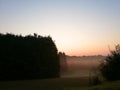 Fog at sunrise