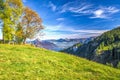 Fog surrounding Rigi, Grosser and Kleiner Mythen, Lake Lucerne in Central Switzerland