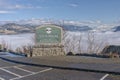 Fog in the valley Columbia River Gorge Oregon. Royalty Free Stock Photo
