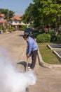 Fogging DDT spray kill mosquito