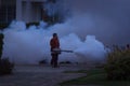 Fogging to prevent spread of dengue fever