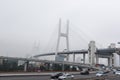 Foggy April Morning on Nanpu Bridge, Shanghai