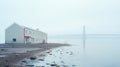 Foggy Bay: A Captivating Seaside Scene By Akos Major Royalty Free Stock Photo