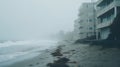 Foggy Beachscape: Atmospheric Portraiture Of Vancouver\'s Coastal Beauty