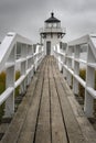 Foggy Doubling Point Lighthouse Walkway