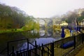 Foggy February day, by Knaresborough viaduct.