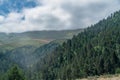 Foggy forest and mountains. Black Sea / Karadeniz region of Turkey Royalty Free Stock Photo