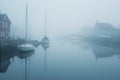 Foggy Harbor Abstraction