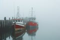 Foggy Harbor Abstraction