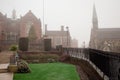 Foggy Harrow on the Hill Royalty Free Stock Photo