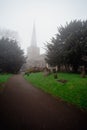 Foggy Harrow on the Hill Royalty Free Stock Photo