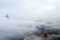 The foggy Hong Kong skyline