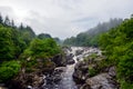 Eas Urchaidh waterfall on river Orchy, Scotland Royalty Free Stock Photo