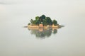 Island. small island. morning on the archipelago Royalty Free Stock Photo