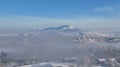 Foggy January morning in Emmett, Idaho