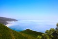 Foggy landscape in Porting da Arrabida, Portugal Royalty Free Stock Photo