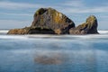 Foggy morning along the Oregon Coast Royalty Free Stock Photo