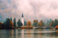 Lake Bohinj In National Park Triglav, Slovenia Royalty Free Stock Photo