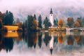 Lake Bohinj In National Park Triglav, Slovenia Royalty Free Stock Photo