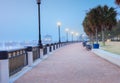 Foggy Morning Charleston South Carolina Waterfront Royalty Free Stock Photo