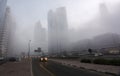 Foggy morning in Dubai