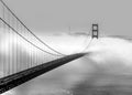 Foggy morning on the Golden Gate Royalty Free Stock Photo