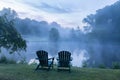 Foggy Morning on Lake Caroline Fairfax County Virginia