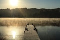 Foggy Morning Lake 8 Royalty Free Stock Photo