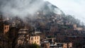 Foggy morning in mountain village Masouleh, Gilan Povince, Iran