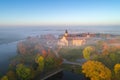 Foggy morning in Niasvizh, Belarus