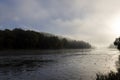 Foggy morning on the river