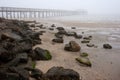 Foggy Morning at Safety Harbor Pier Royalty Free Stock Photo