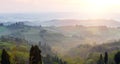 Foggy morning at the Toscana Royalty Free Stock Photo