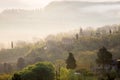 Foggy morning at the Toscana Royalty Free Stock Photo