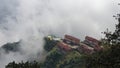 Foggy mountain in Kathmandu, Nepal