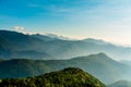 Foggy Mountain Valley Amazing Nature Scenery of Kerala Royalty Free Stock Photo