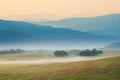 foggy mountains landscape Royalty Free Stock Photo