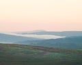 Foggy mountains landscape Royalty Free Stock Photo