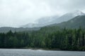 Foggy Mountains near Ketchikan, Alaska